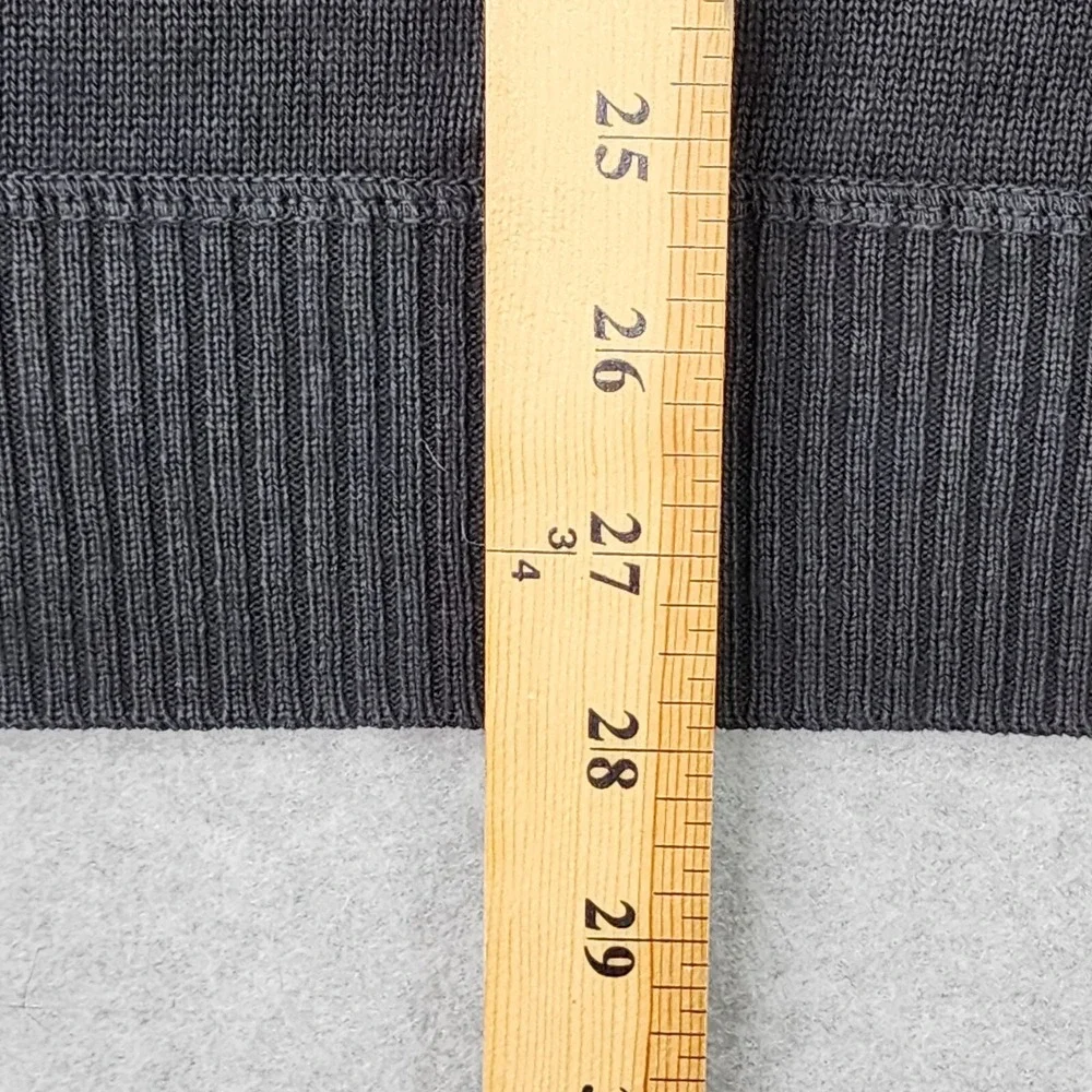 Oscar de la Renta Pullover Sweater Mens Size XL‎ 1/4 Zip Up Long Sleeve Black